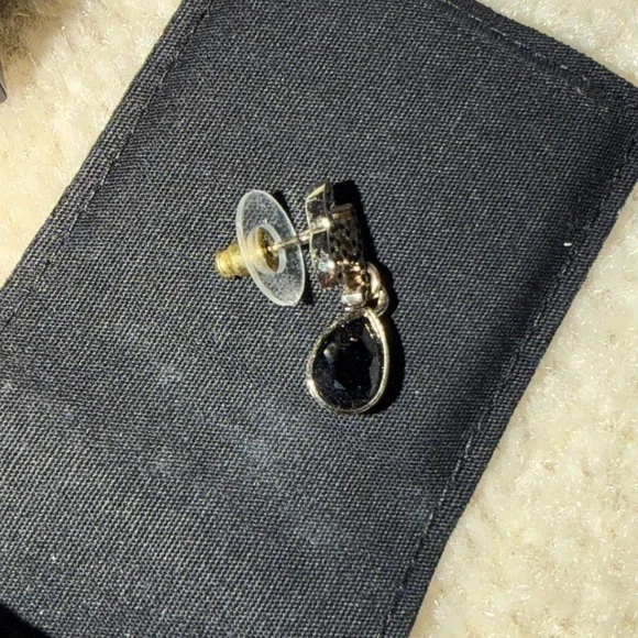 CHANEL CC Drop Earrings Black and Gold - Picture 7 of 11